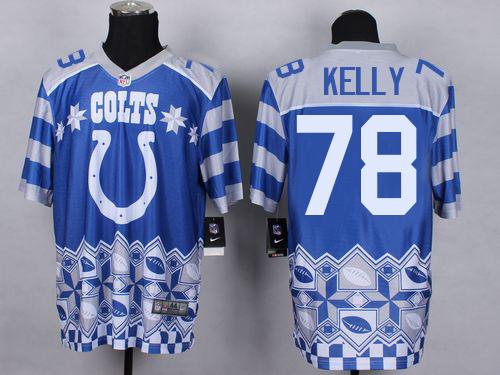 Nike Colts #78 Ryan Kelly Royal Blue Men's Stitched NFL Elite Noble Fashion Jersey